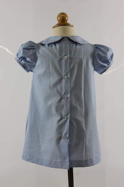 Kay Dress - blue micro check