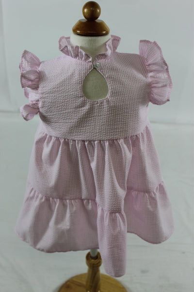 Mavora Dress with Angel - Pink Stripe Seer
