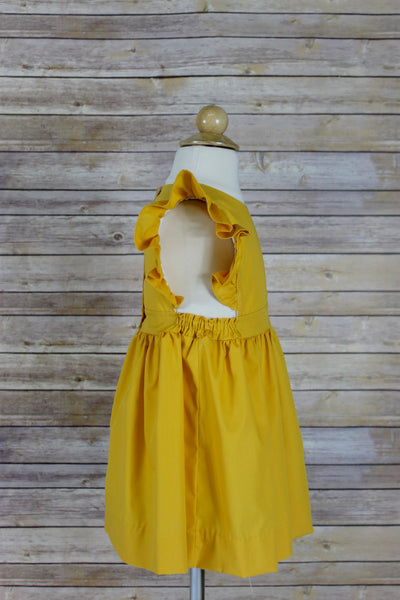 Whitney Dress - Gold Glow Broadcloth