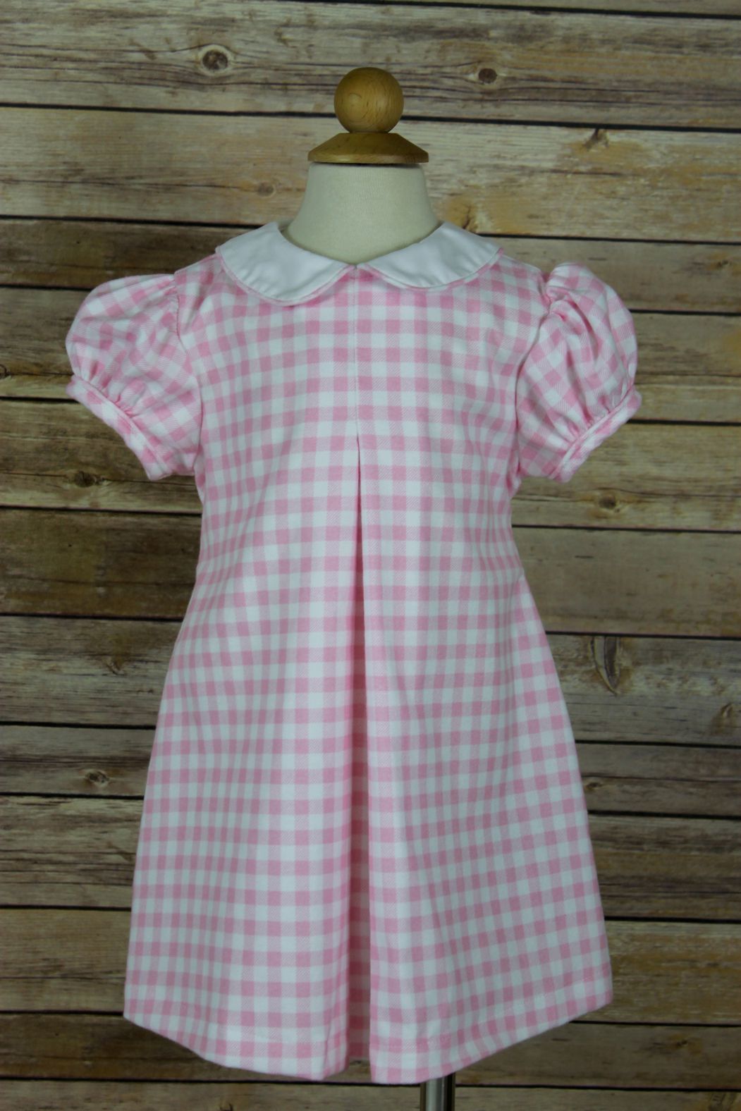 Maggie Dress - Pink Check Flannel
