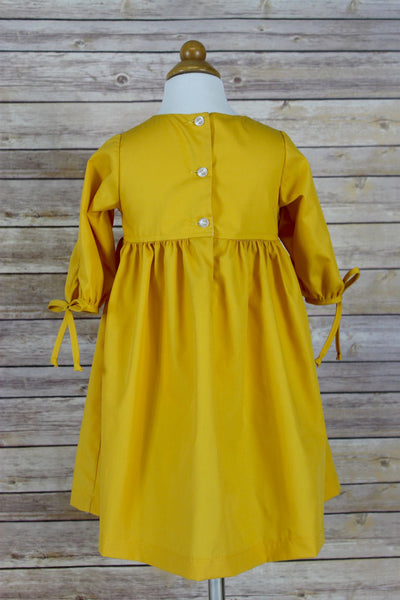 Elenor Dress - Gold Glow Broadcloth