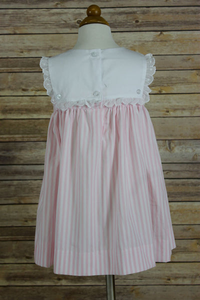 Emma Dress - Pink Stripe