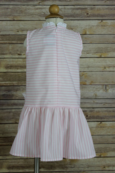 Drop Waist Dress - Pink Stripe