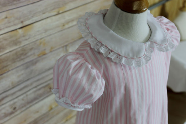 Grace Dress - Pink Stripe