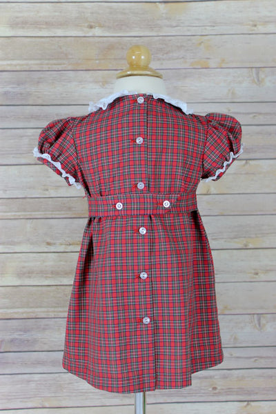 Maggie Dress - Red Red Plaid