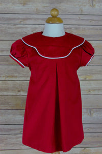 Maggie Dress - Red Corduroy